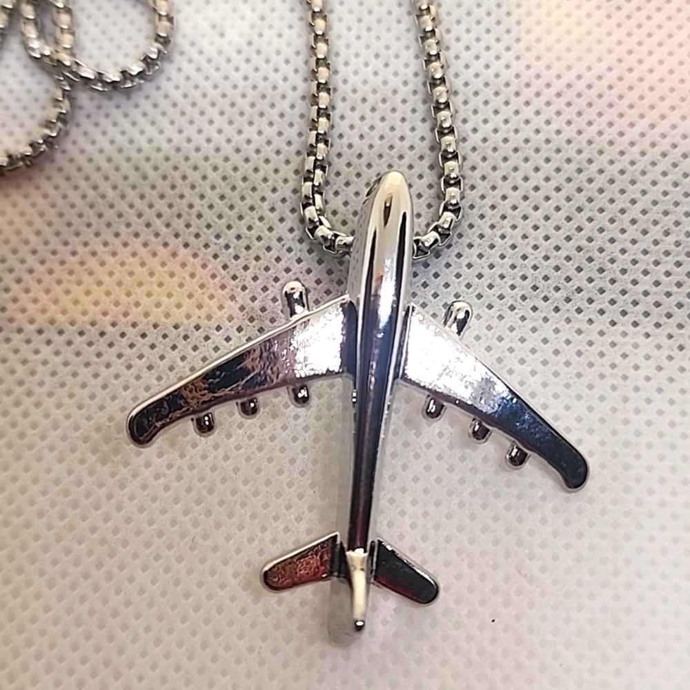 ✈️ Airplane ✈️ Stainless Steel Necklace